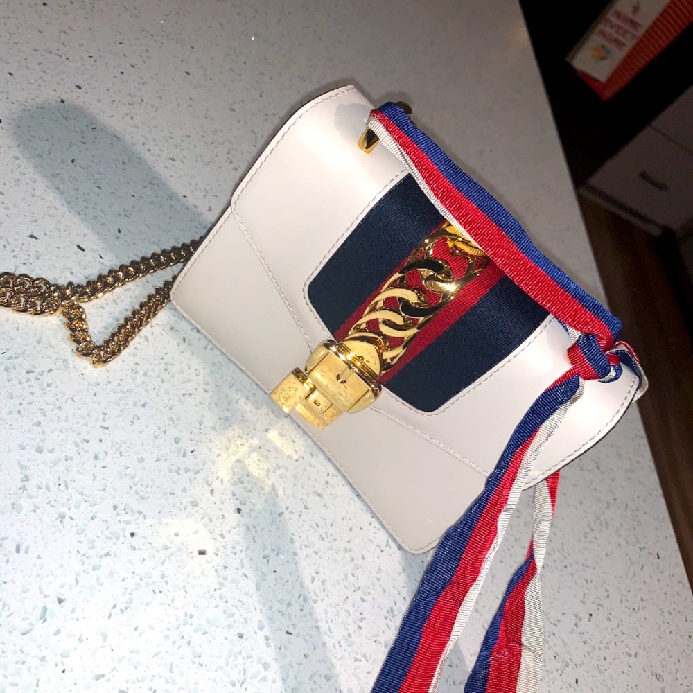 Sylvie leather mini chain bag